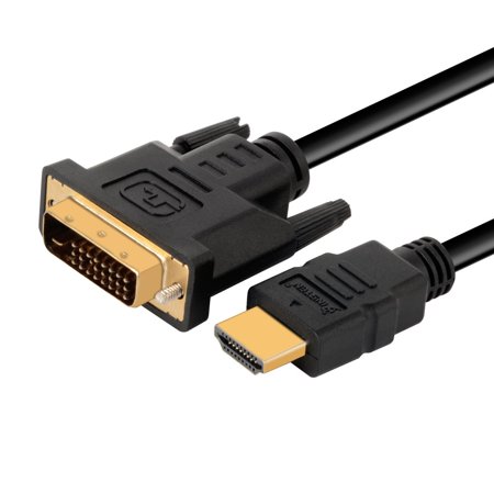 כבל HDMI TO DVI מוזהב באורך 1.8 מטר אקונומי