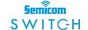 מתג חכם לתאורה זכוכית טאצ’ 2 מפסקים לבן Semicom Switch