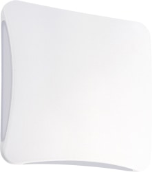 גוף תאורה צמוד קיר מודרני סדרת תהל 4X4 אלומיניום (UP/DOWN) צבע לבן 12W 2900K IP54